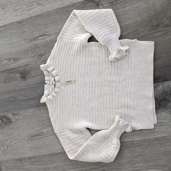 Madewell Sweaters - Madewell Ruffle Neck Sweater